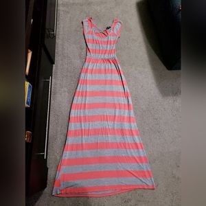 Long Crossback Striped Maxi Dress - Womans Small/medium